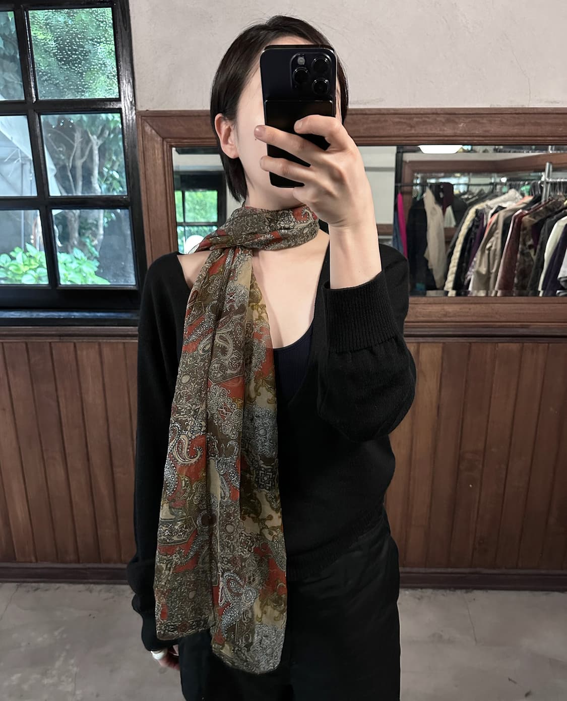 JPV paisley sheer scarf 상품이미지2