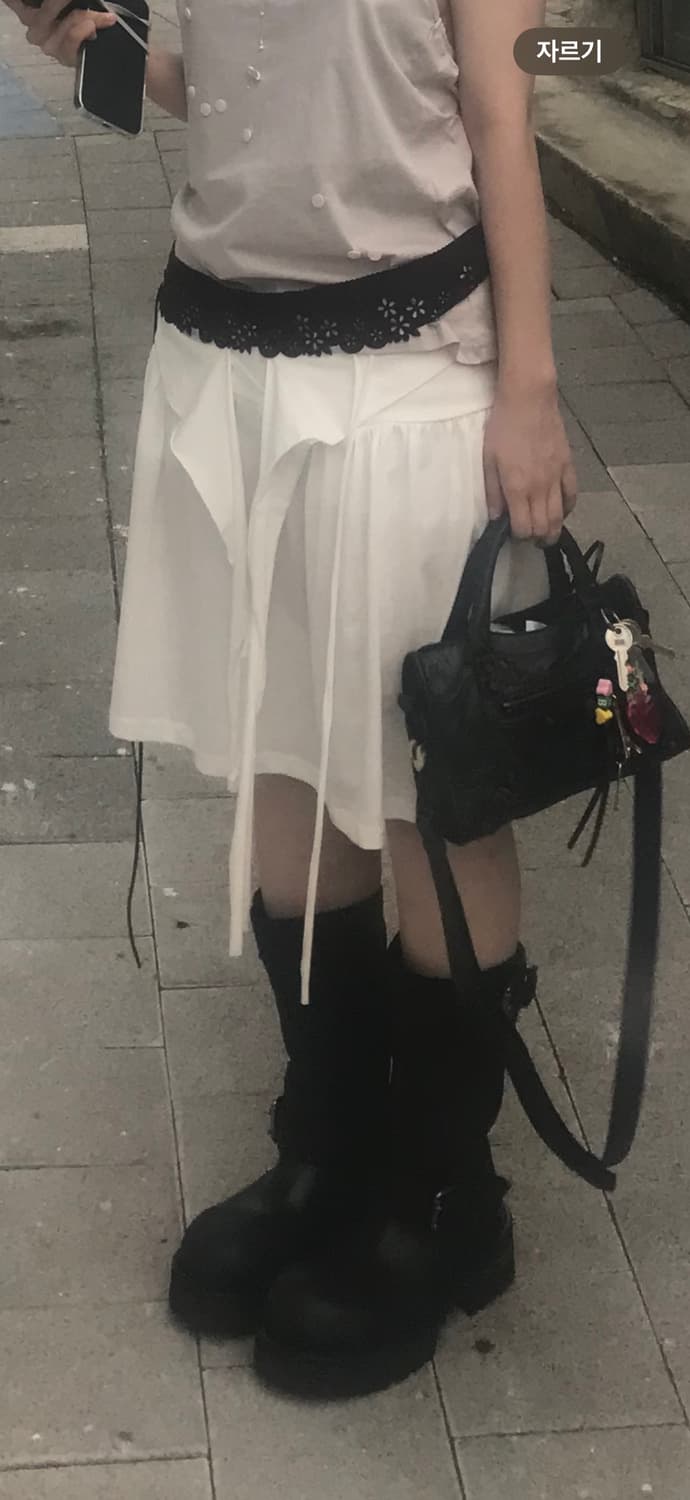인앤양인하모니 knot skirt white 상품이미지6