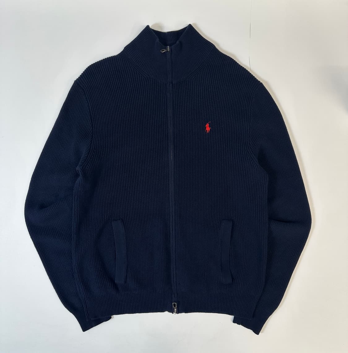 폴로 2way 니트 풀집업 상품이미지1