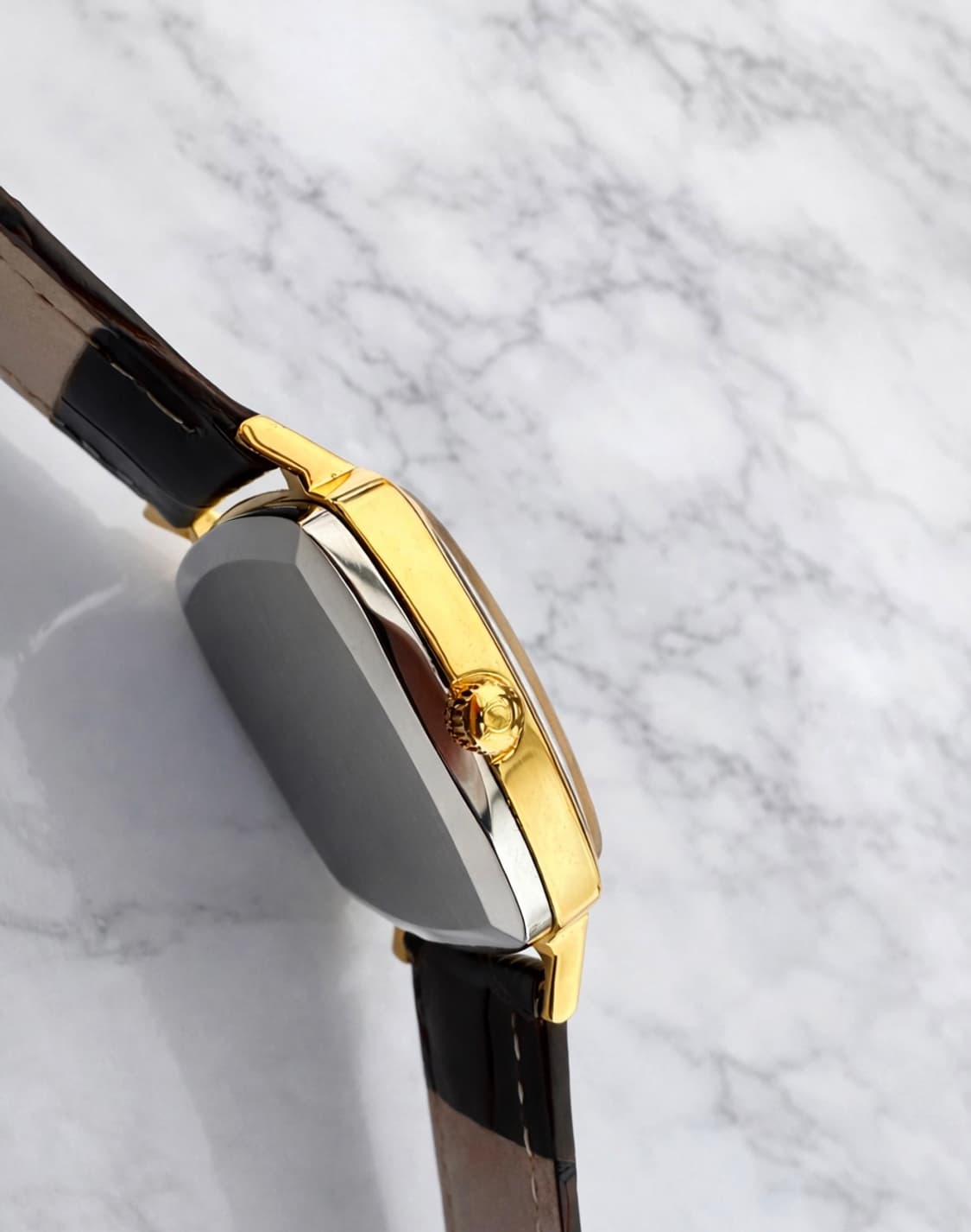 빈티지 오메가 남성 블랙 금장 1012 오토매틱 시계 상품이미지7