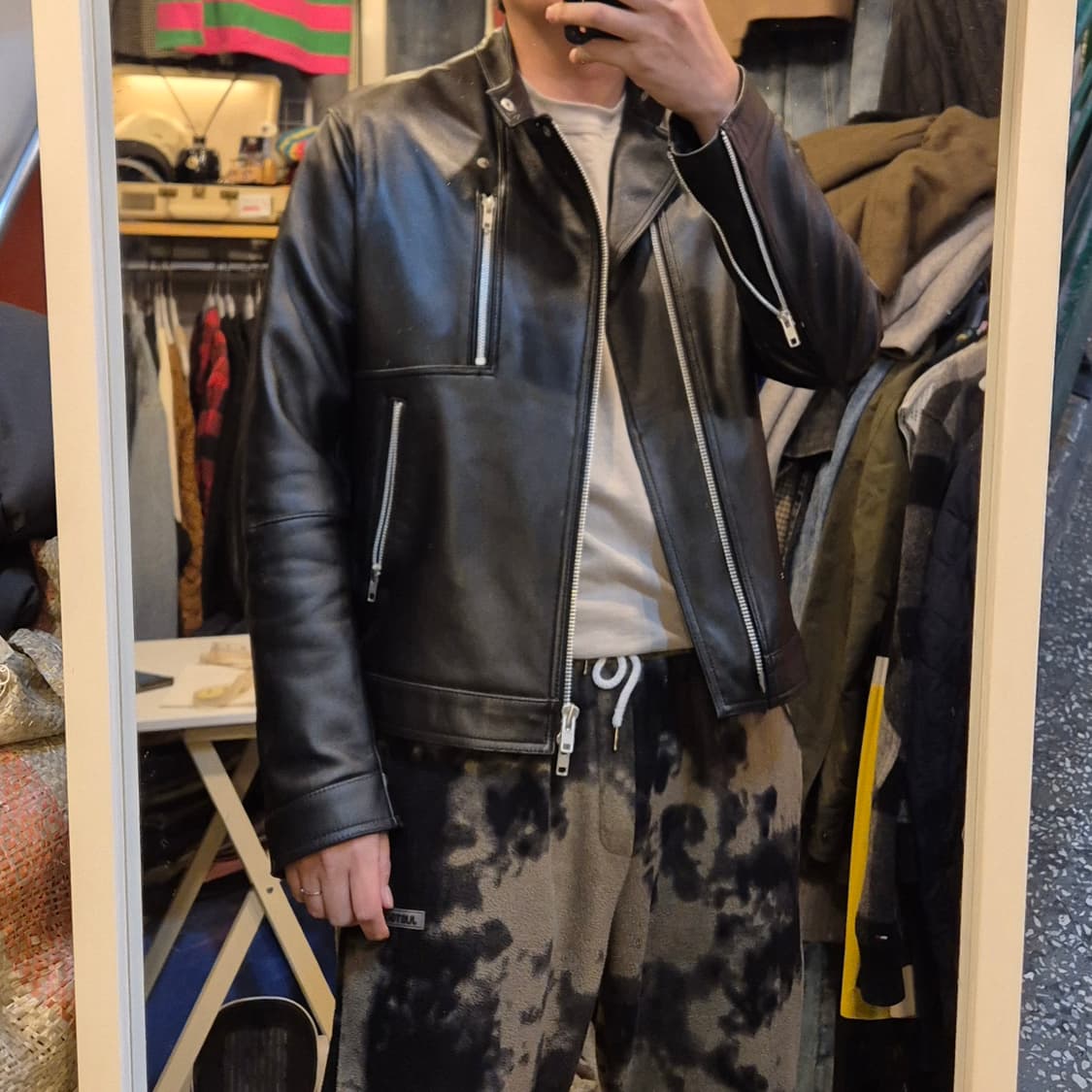 XL(착샷잇음) SPERONE 양가죽 라이더자켓  상품이미지4