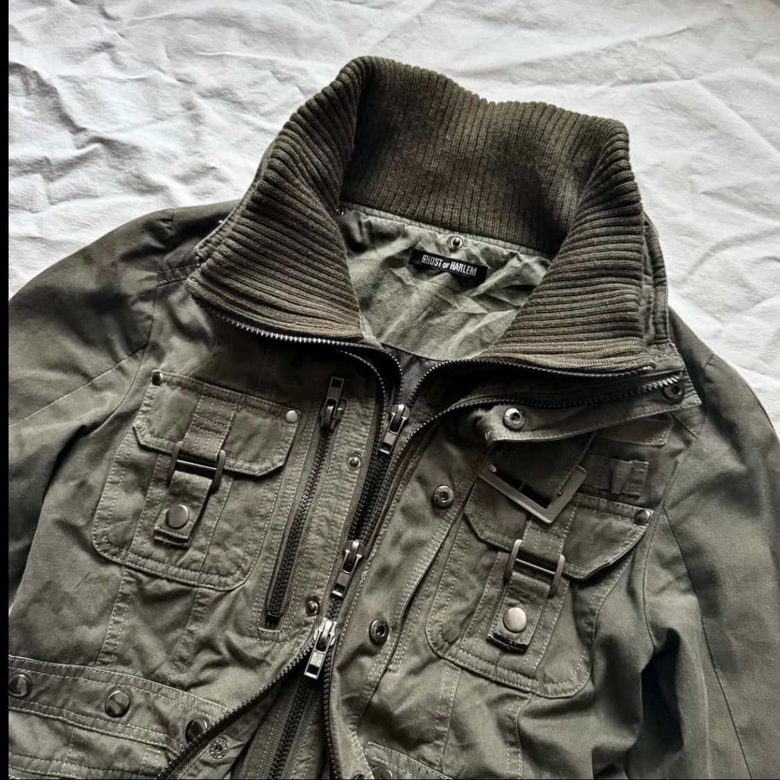 고스트오브할렘 투카라 하이넥 2way 스터드 버클 자켓 y2K 펑크 갸루 상품이미지4
