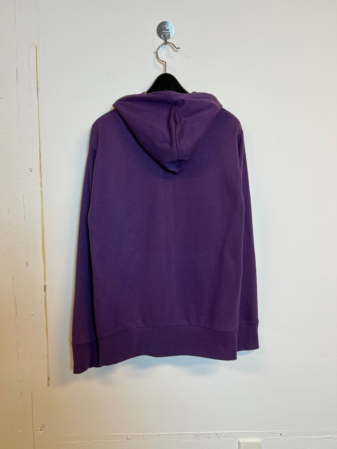 O112 JPN 모리/러블리/펑크/Y2K 퍼플 핑크체크포인트 후드집업 M 상품이미지2