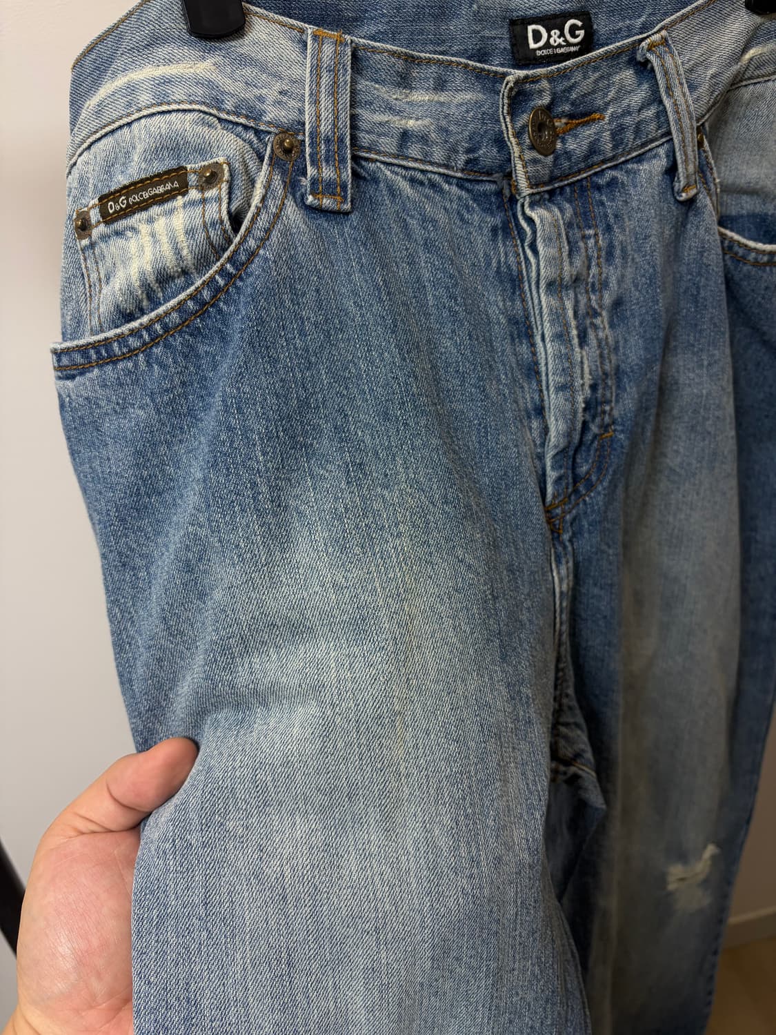 (32) 돌체앤가바나 백프린팅 포인트 데님팬츠 상품이미지8