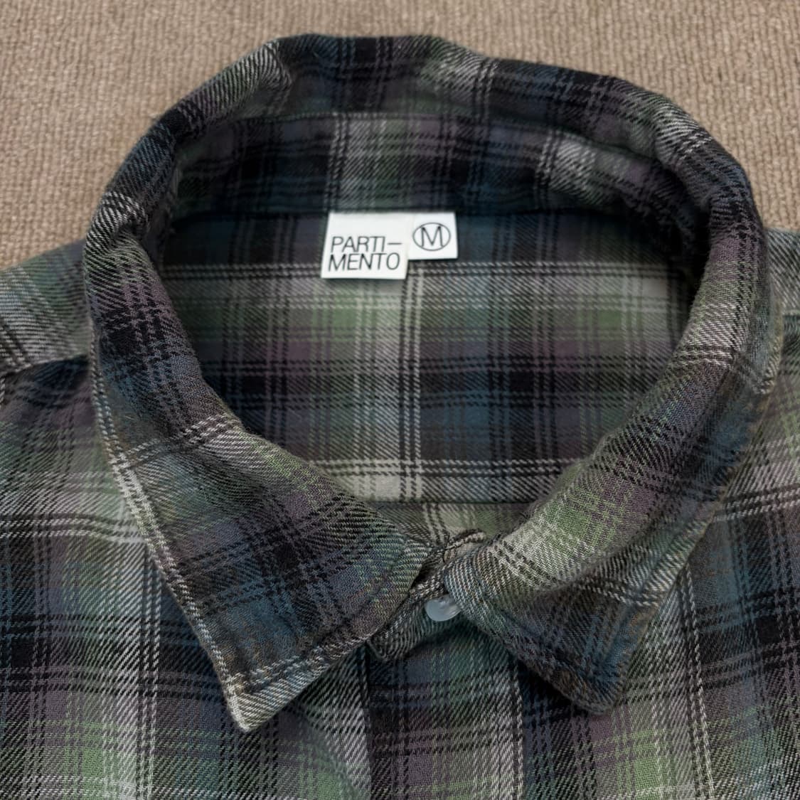 파르티멘토 플란넬 체크 오버핏 셔츠  상품이미지2