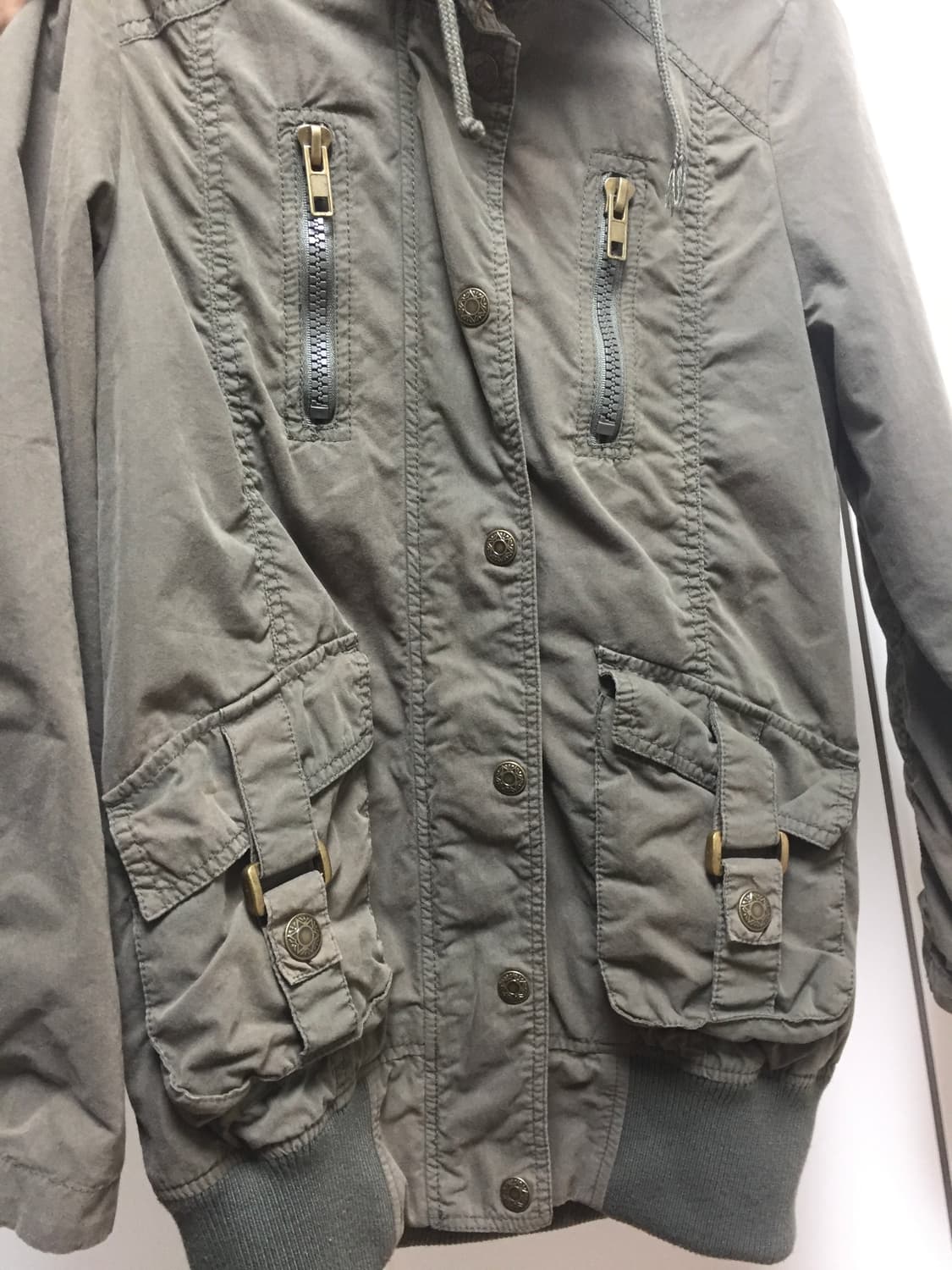 y2k 카키 집업 자켓 상품이미지3