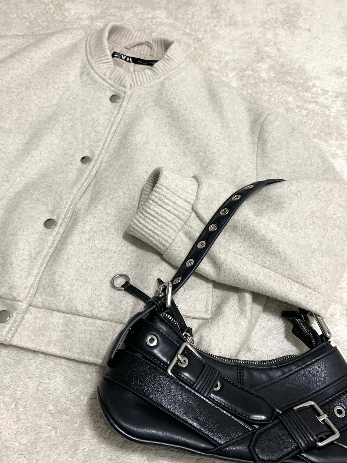 ZARA 블랙 포인트 디테일 가방 상품이미지8