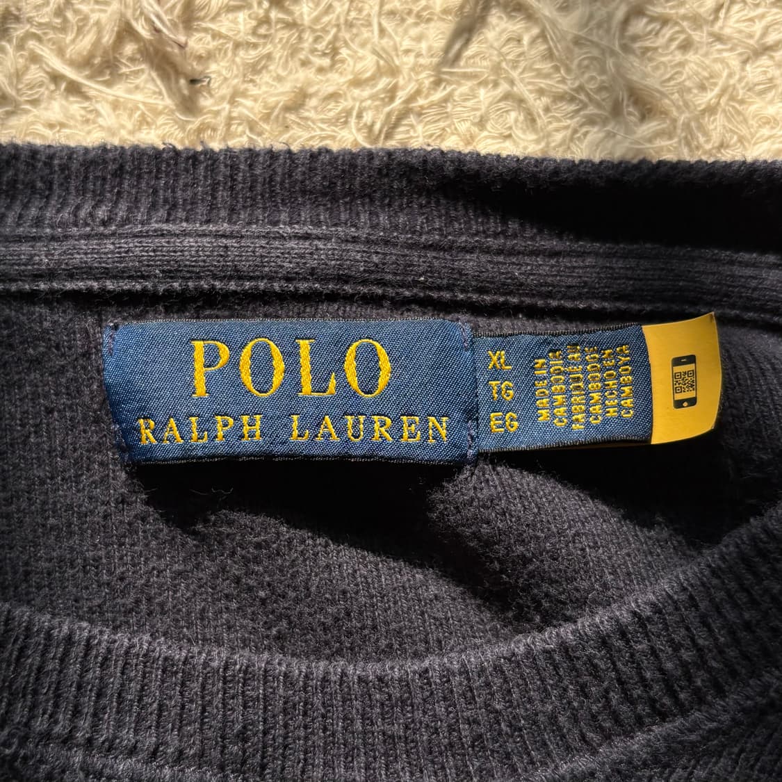 폴로 랄프로렌 신형(QR) 라운드 니트 XL 상품이미지7