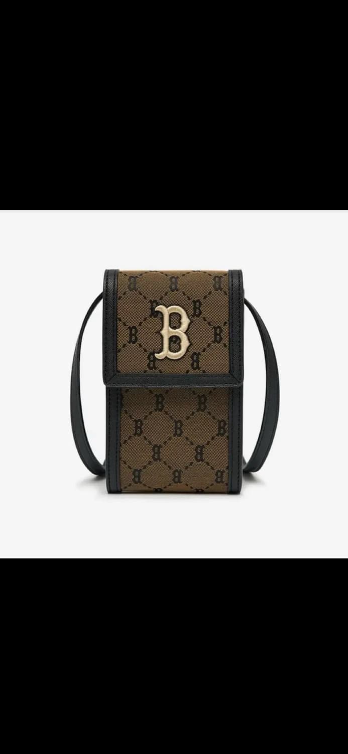 엠엘비 MLB 모노그램 다이아 자카드 핸드폰 크로스백 상품이미지1