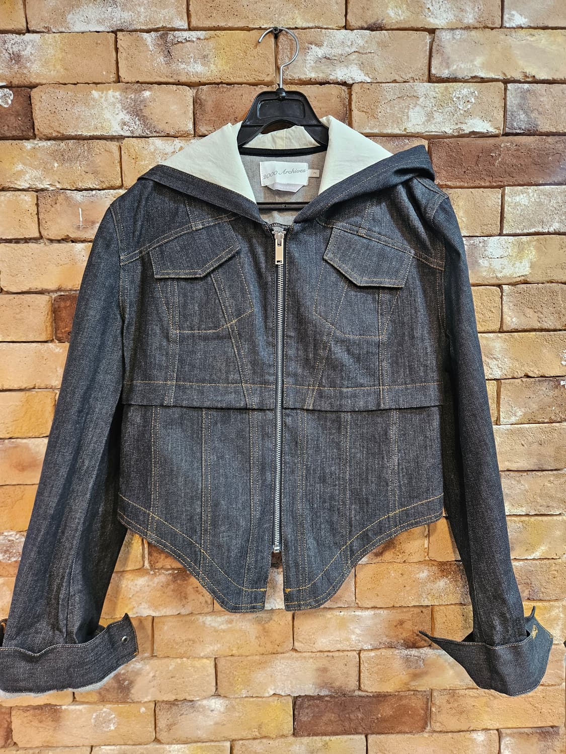 2000 Archives 데님 후드 집업 자켓 (2) 상품이미지1