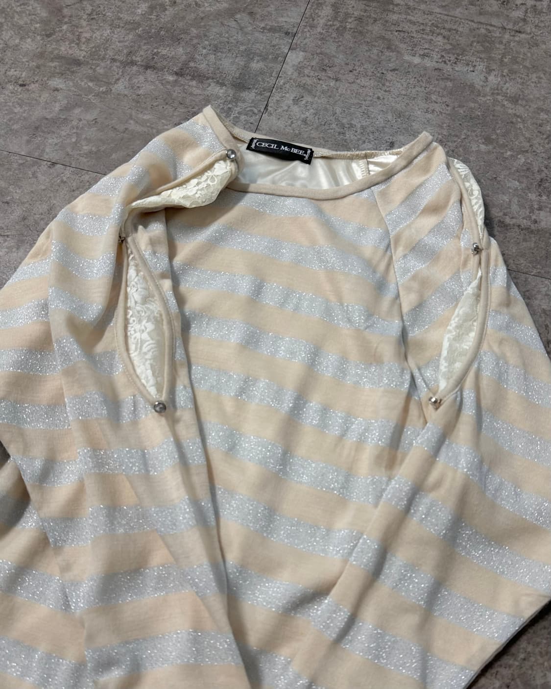 세실맥비 레이스/글리터 니트 쇼츠 2pcs SET 상품이미지3