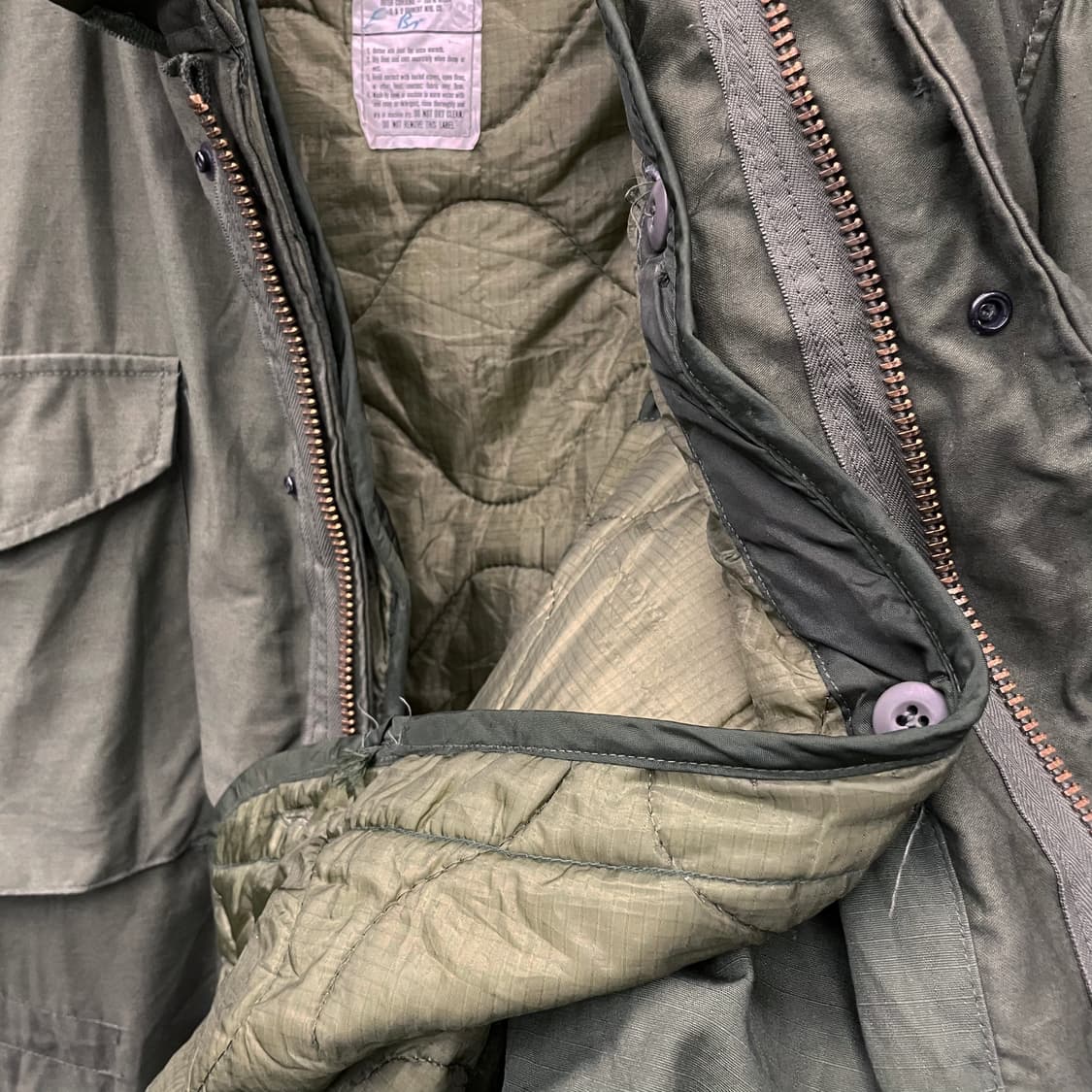 70s M65 필드 자켓 U.S ARMY 오리지널 밀리터리 야상 상품이미지7