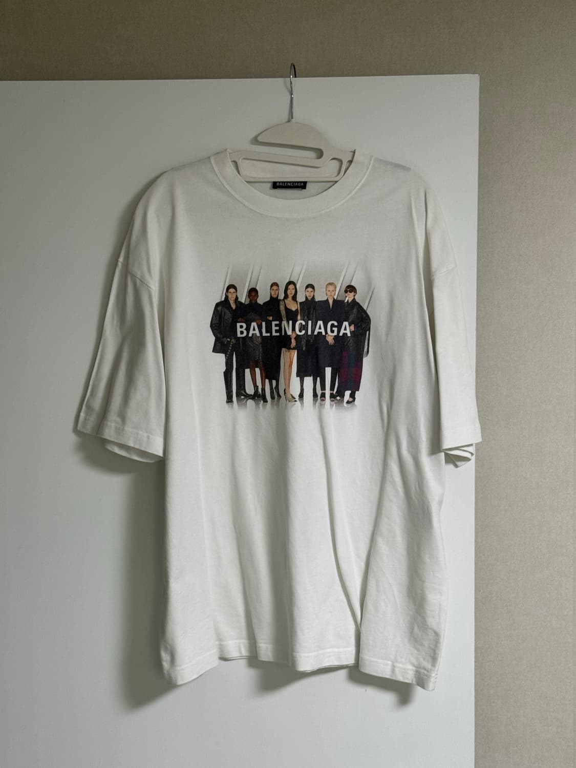 <M> 발렌시아가 리얼 아트워크 반팔 티셔츠 화이트 상품이미지1