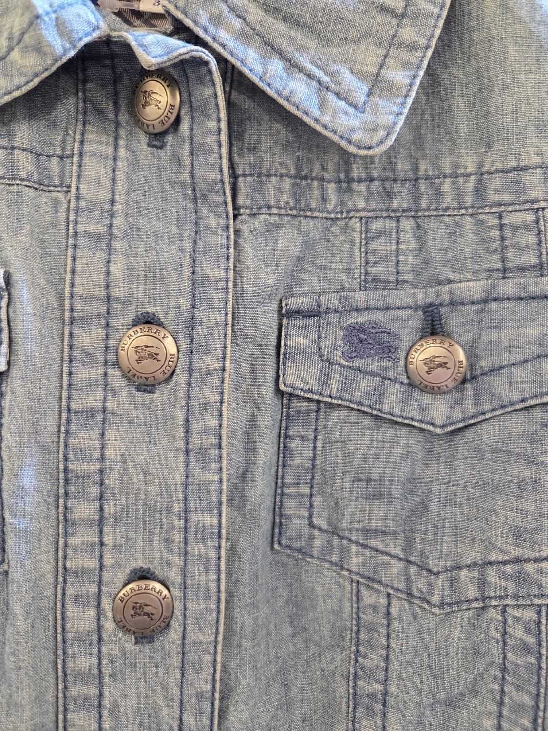 Burberry 버버리 연청 반팔크롭자켓 상품이미지4