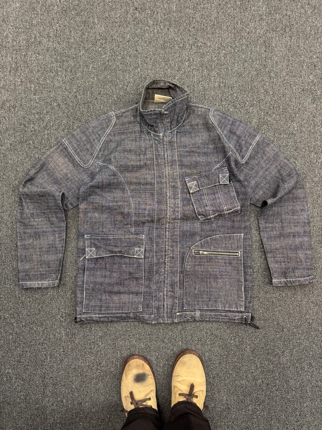 American vintage 데님 집업 자켓 상품이미지1