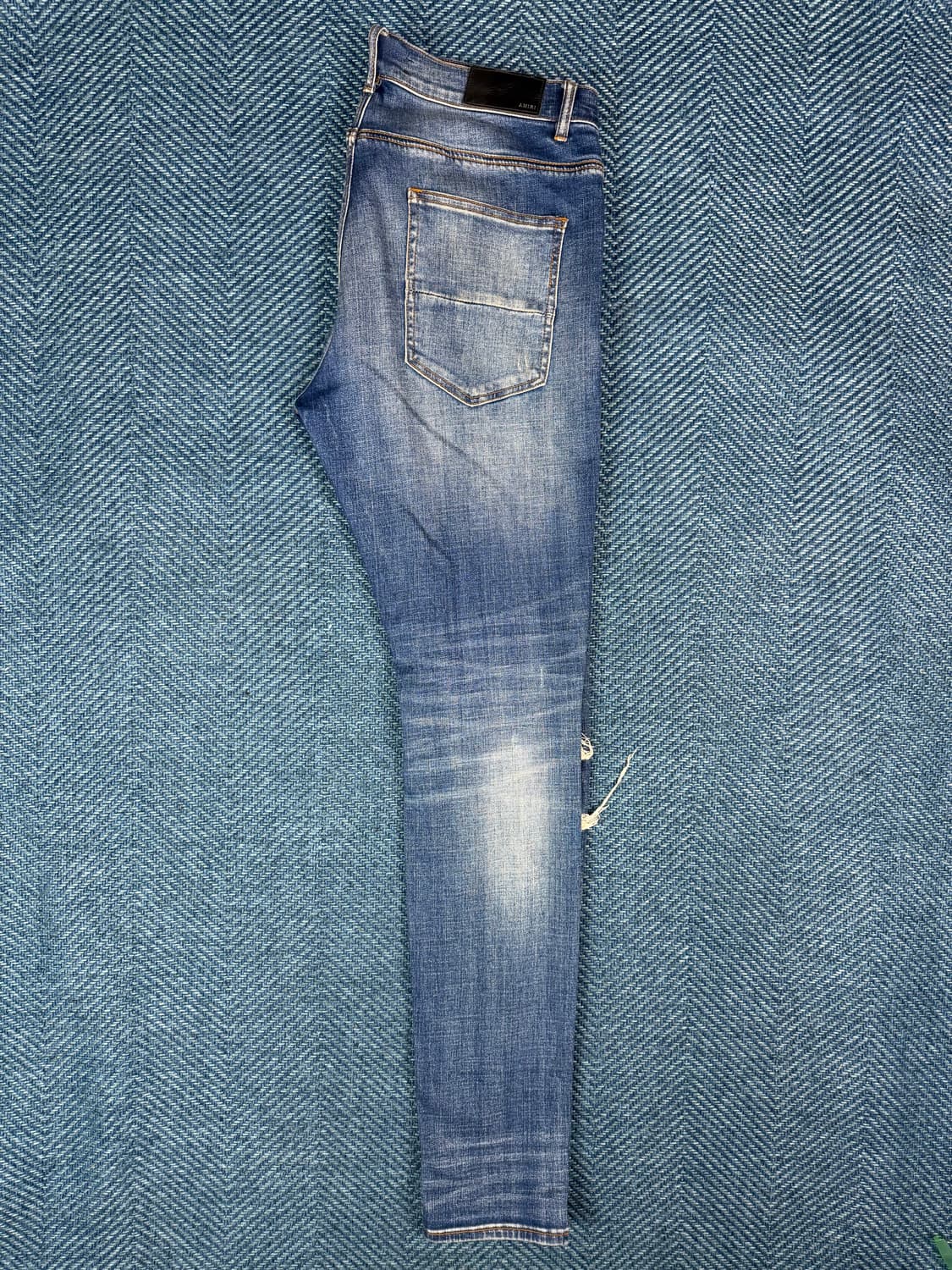 [판매] 아미리(AMIRI) MX1 레더 패치 디스트레스드 진 상품이미지3