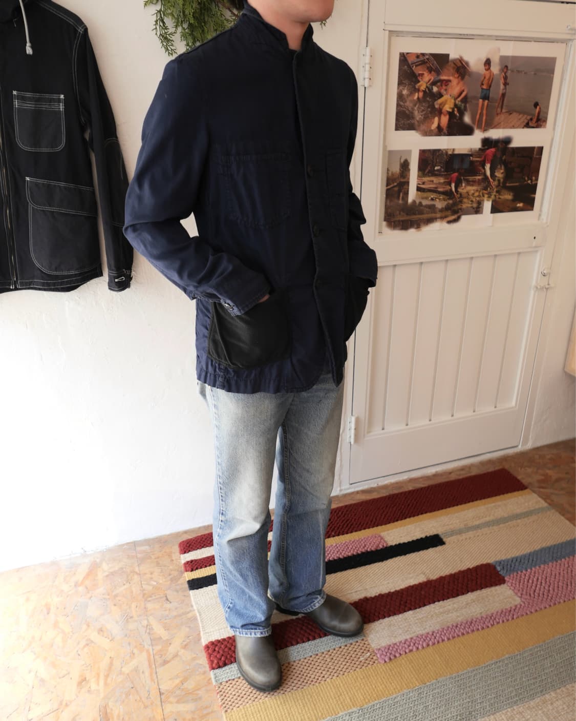 꼼데가르송 블랙 블레이저 자켓 상품이미지6