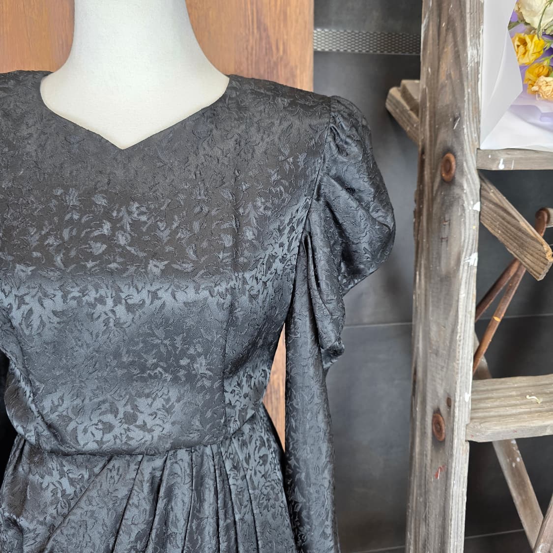 드레이핑 퍼프 오브제 원피스 상품이미지3