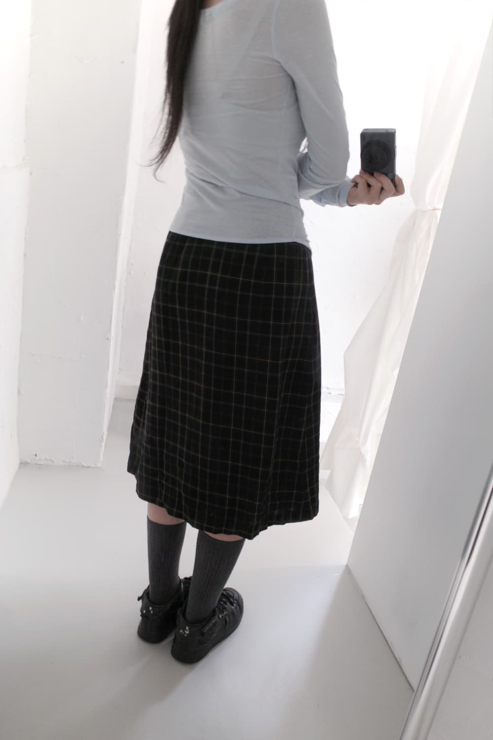 check buckle skirt 상품이미지8