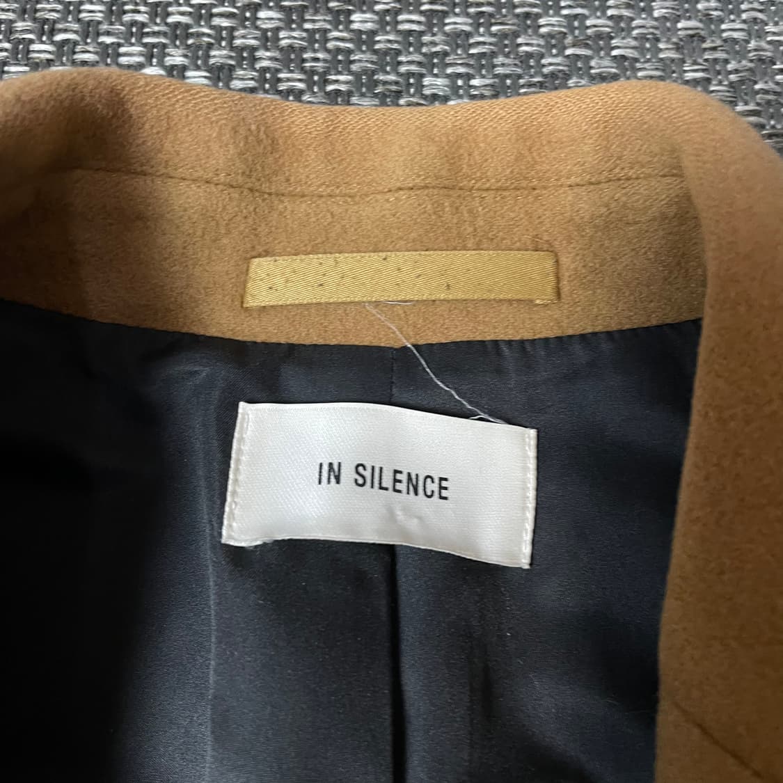 인사일런스 울 캐시미어 혼방 카멜 코트 M 상품이미지4