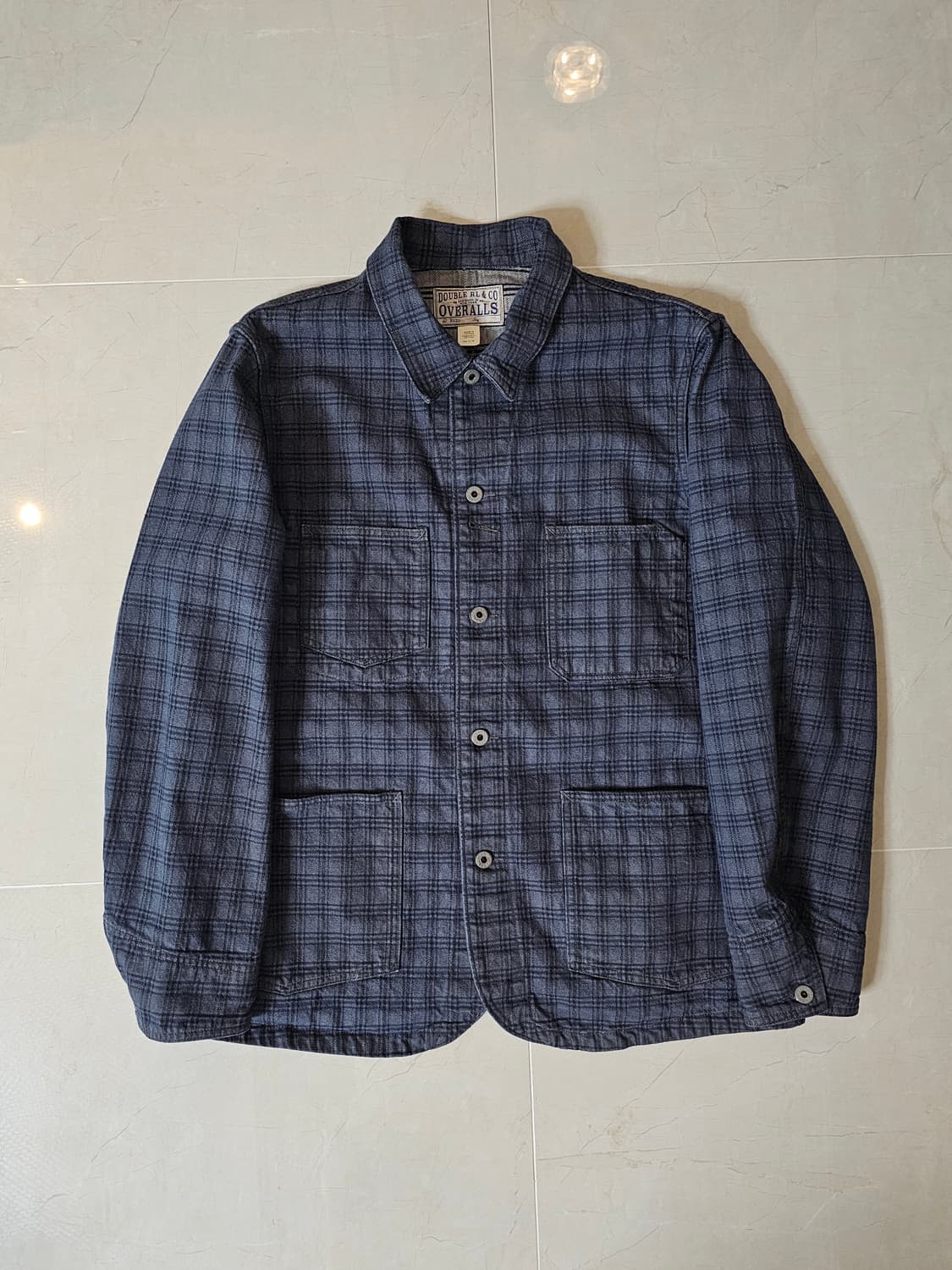 25SS RRL 플래드 자카드 데님 커버올 자켓 상품이미지1
