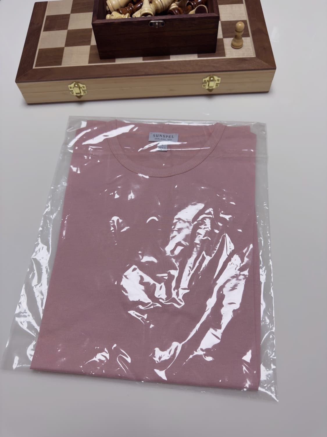선스펠 크루넥 티셔츠 연분홍 상품이미지4