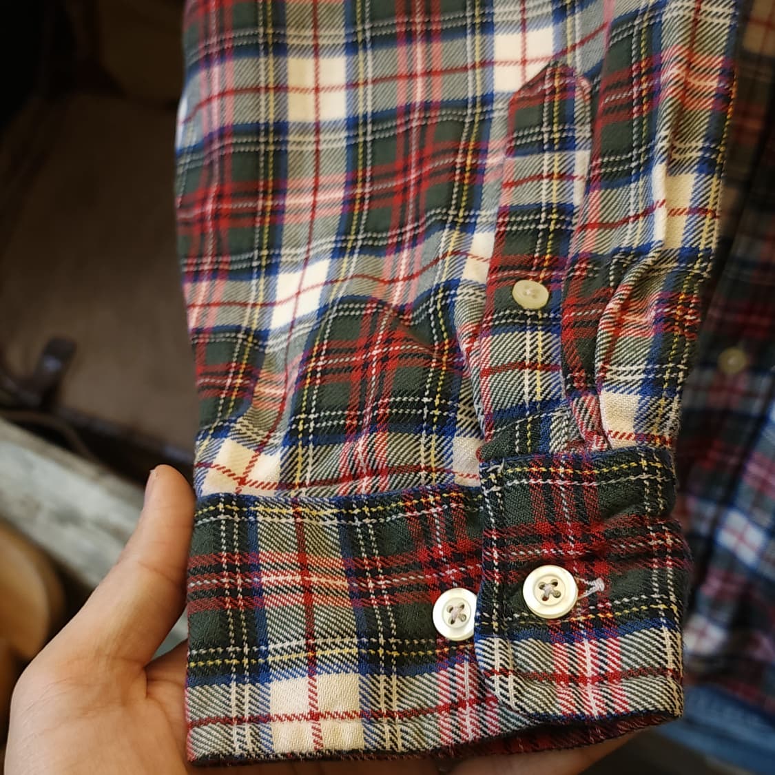 90s 올드갭 셔츠 아메리칸 체크셔츠 플레드셔츠 워크 포켓 L 상품이미지9