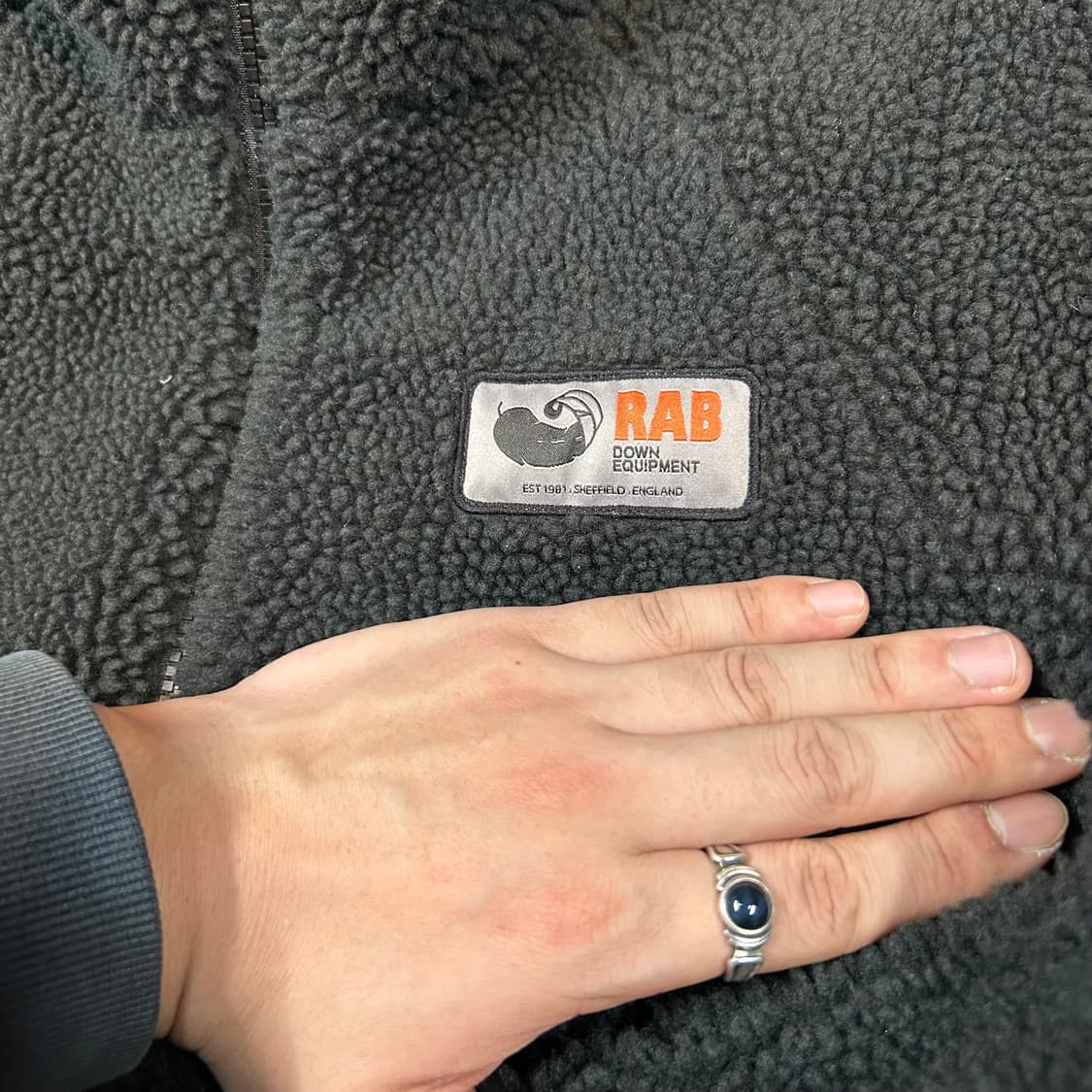 M) 랩 RAB 블랙 플리스 파일 자켓 상품이미지3