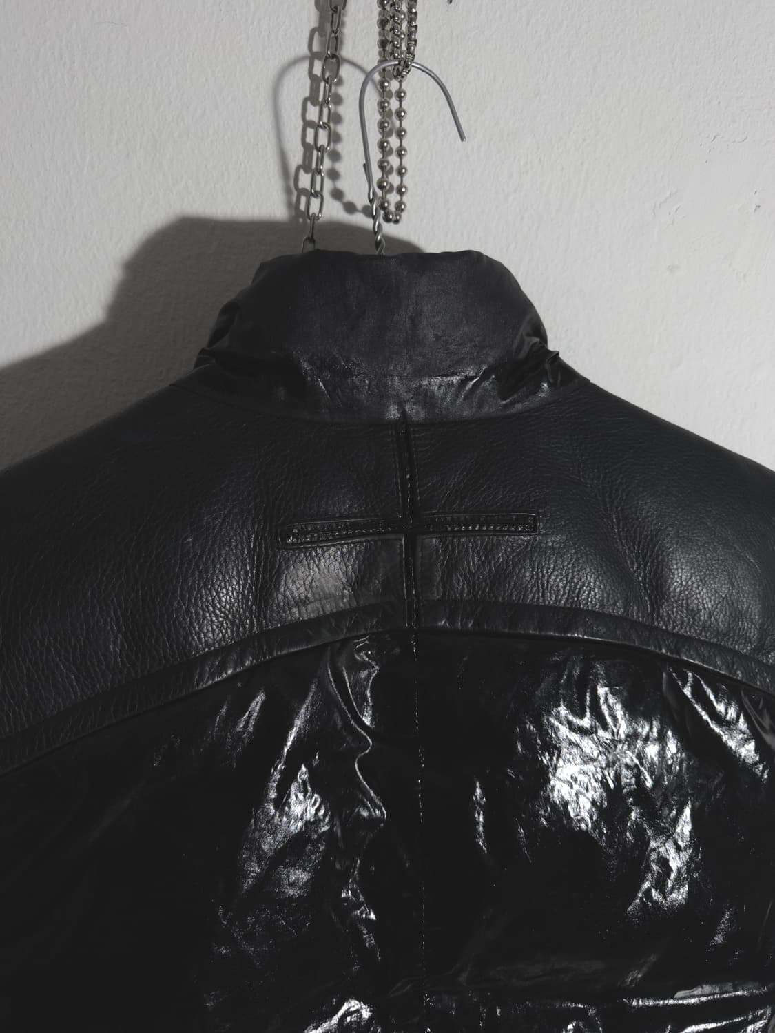 rare* 지방시 리카르도티시 오피움 09AW 레더패딩 베스트 상품이미지2