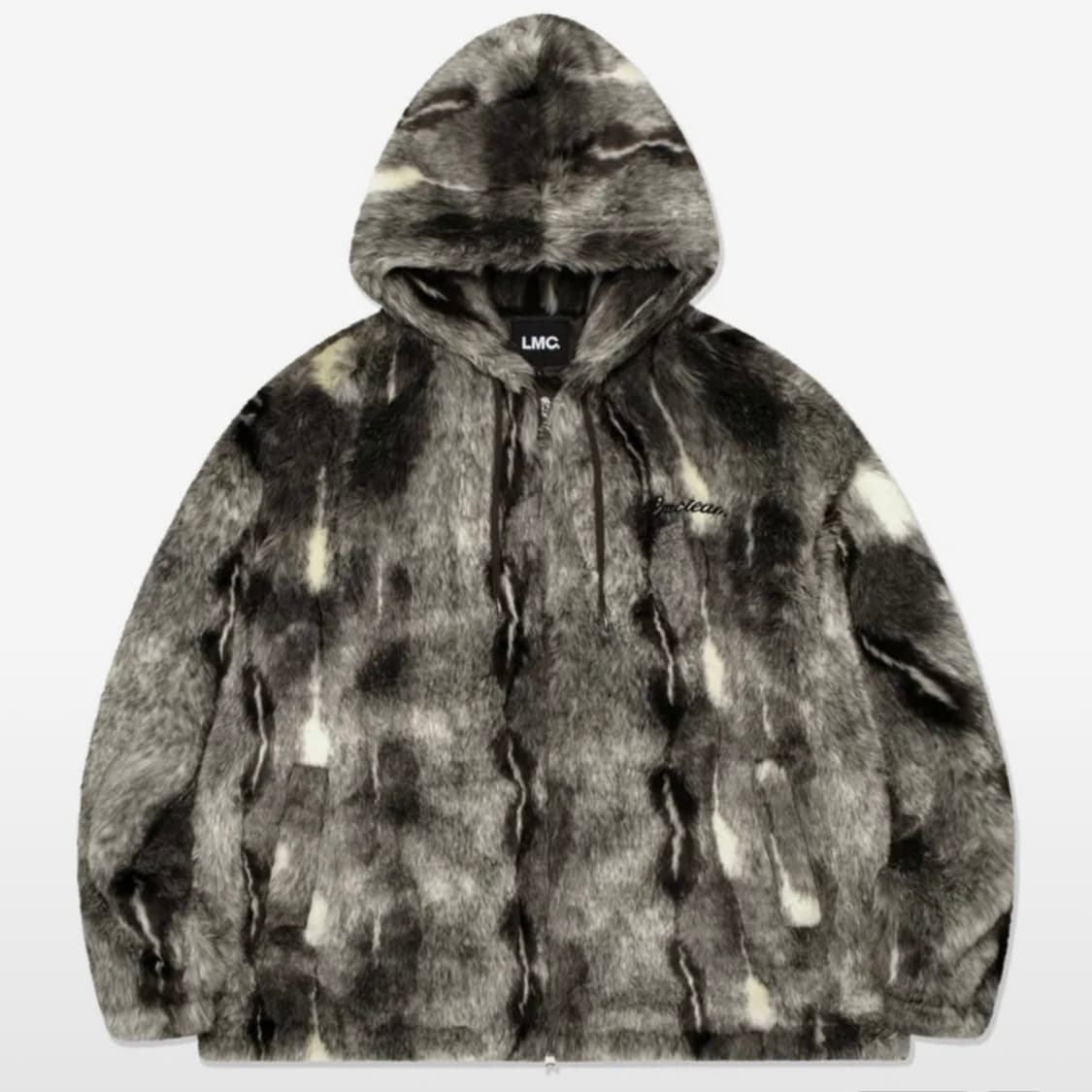 [s] lmc 퍼 헤비 숏점퍼 털 후드집업자켓 엘엠씨 상품이미지1