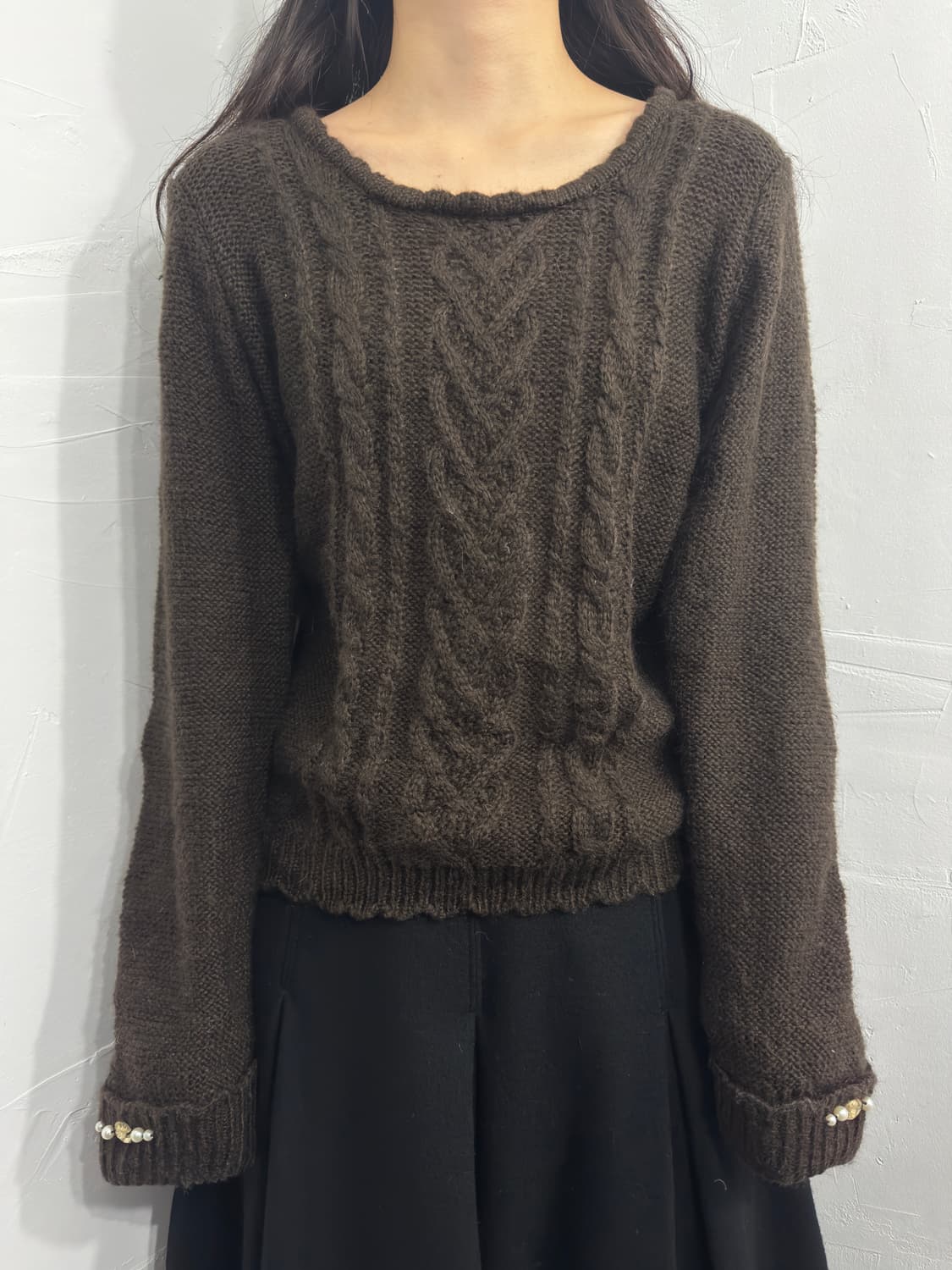 axes femme brown knit 상품이미지1