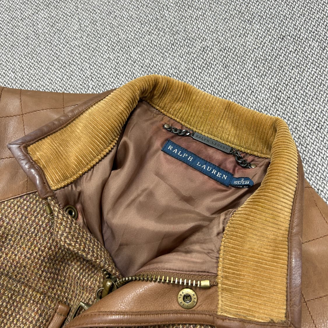 폴로 랄프로렌 우먼스 카프스킨 울 벨티드 자켓(2) 상품이미지2