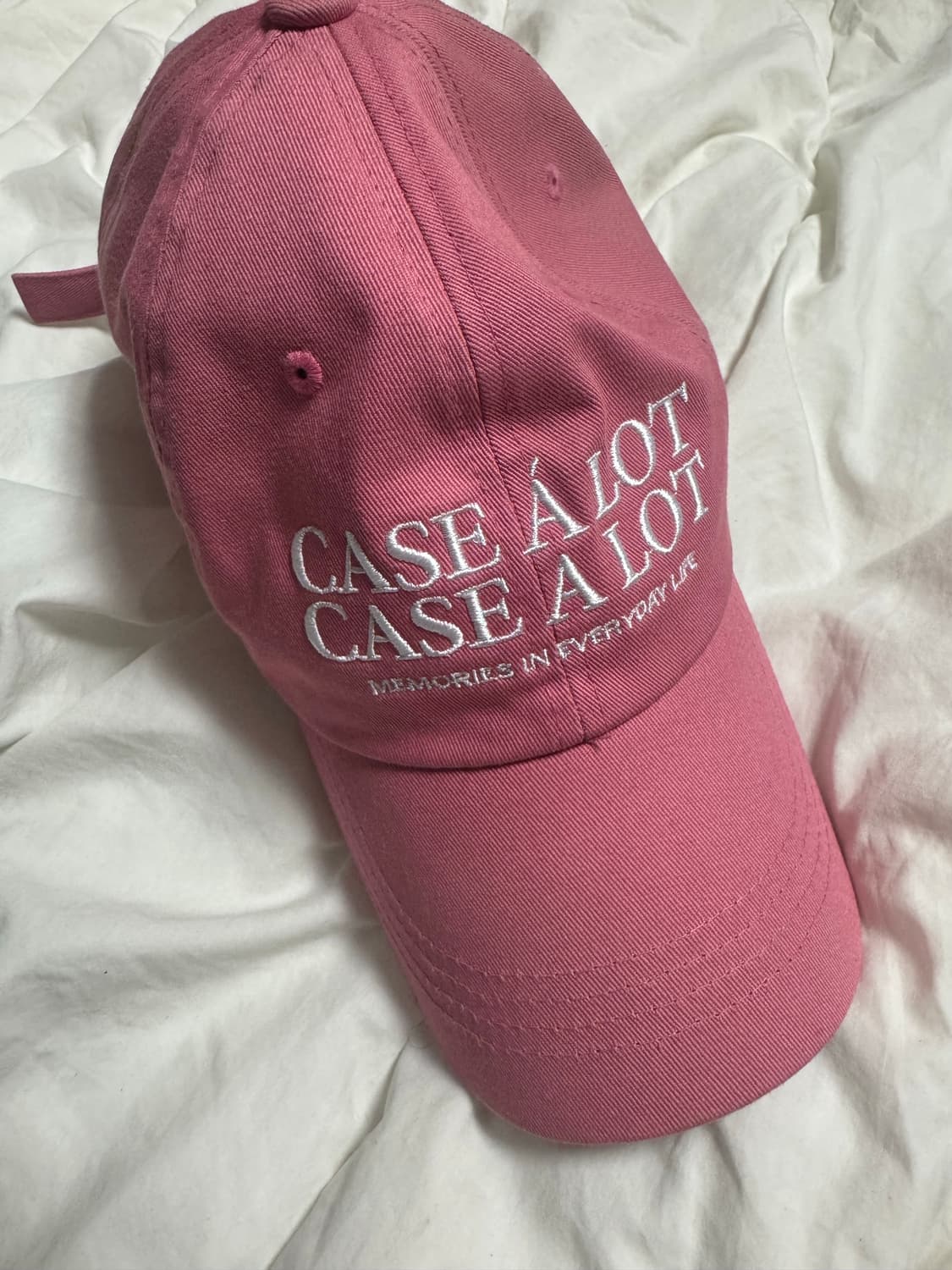 케이스어랏 로고 볼캡 핑크 상품이미지1