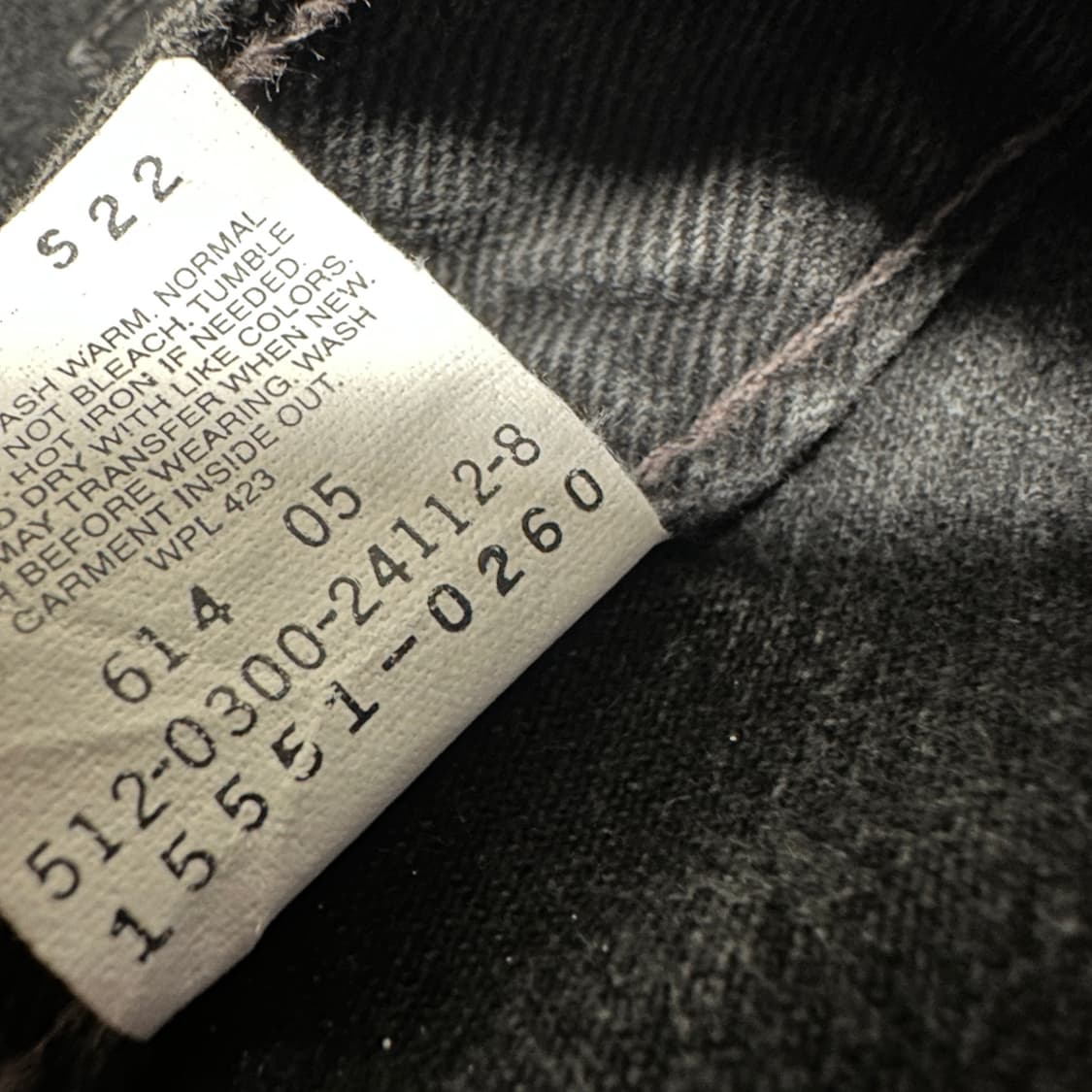 LEVI'S 550 00's usa made black jeans 상품이미지4