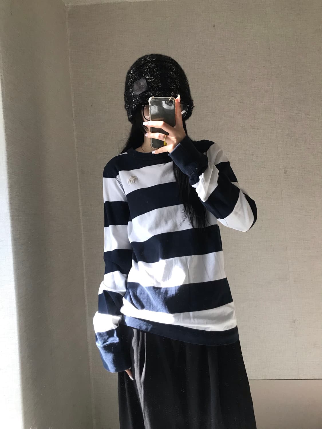 아베크롬비 네이비 스트라이프 롱슬리브 상품이미지2