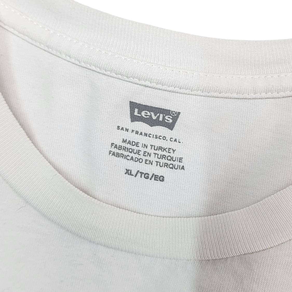 XL Levi's 501 버튼 플라이 그래픽 반팔 티셔츠 상품이미지4
