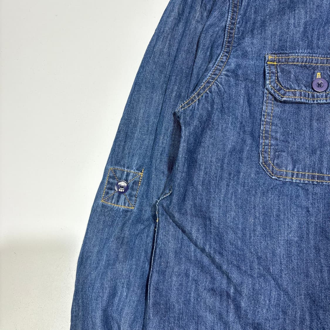 슈퍼드라이 워싱 데님 셔츠 상품이미지4