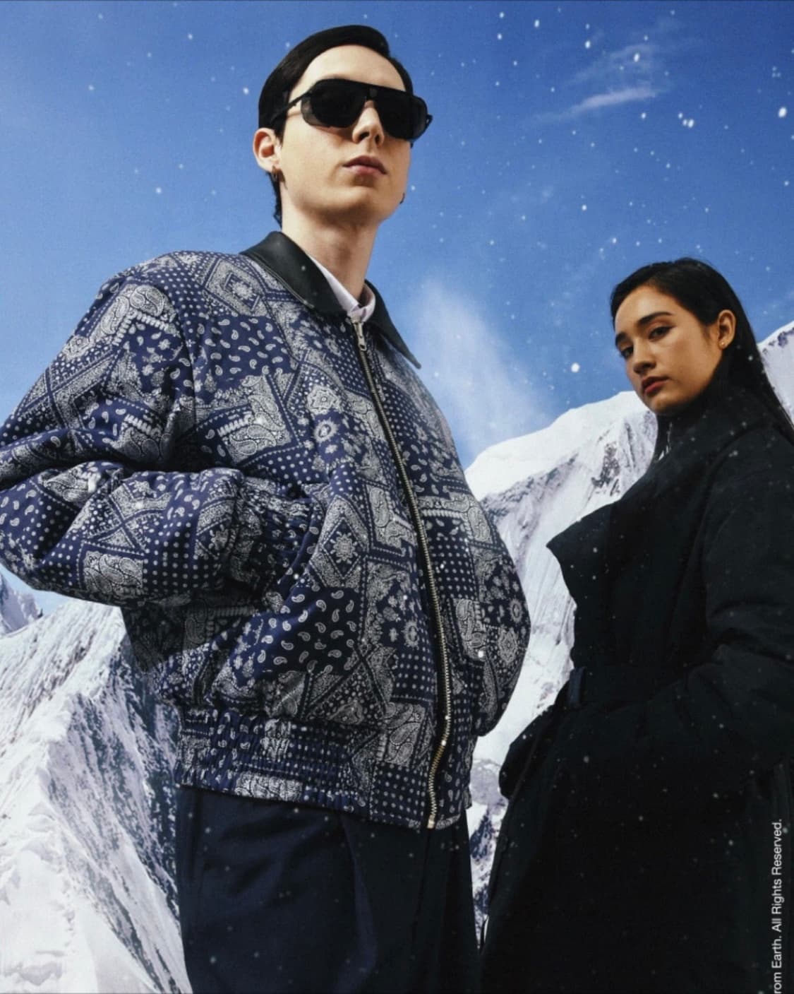 씨오엠이 양면 가죽 페이즐리 봄버 자켓 상품이미지3