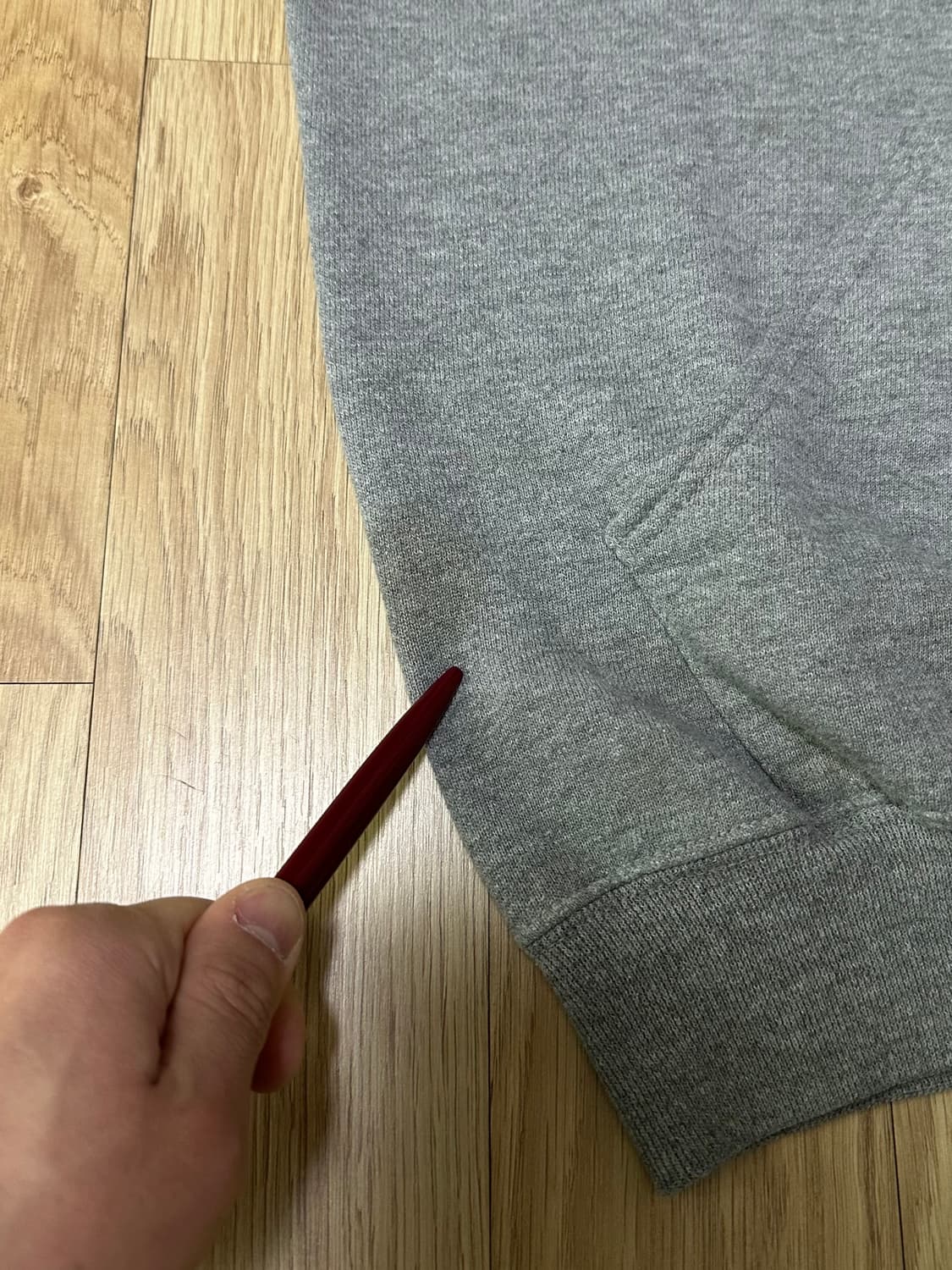 00s 빈티지 러셀 후드 그레이 M 상품이미지7