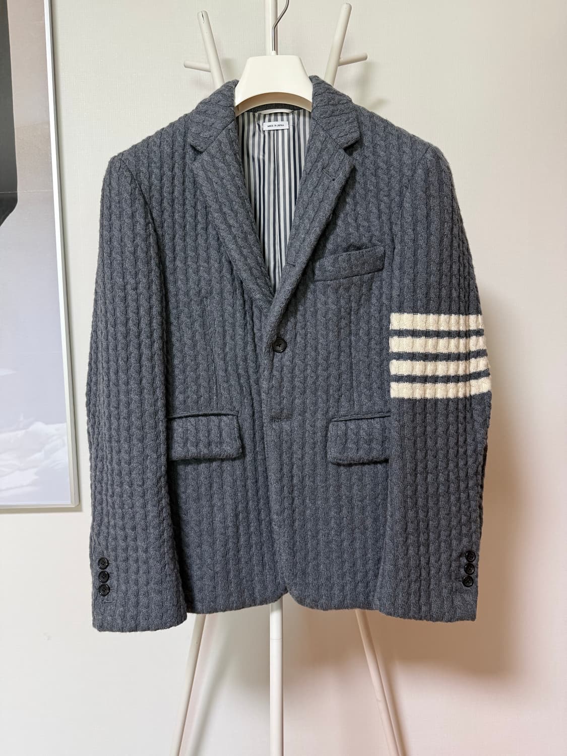 케이블 니트 블레이저 상품이미지1