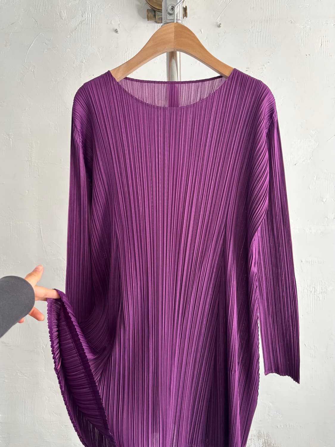 Pleats Please 플리츠플리즈 퍼플 컬러 롱슬리브  상품이미지6