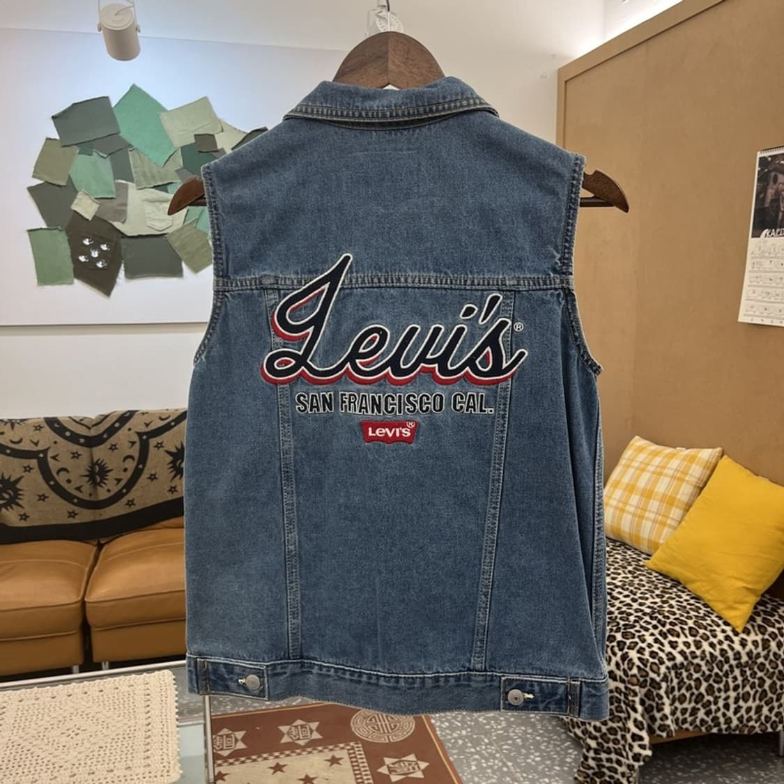 리바이스 컨트리 빈티지 키치 트러커 데님조끼 L C10159 상품이미지4