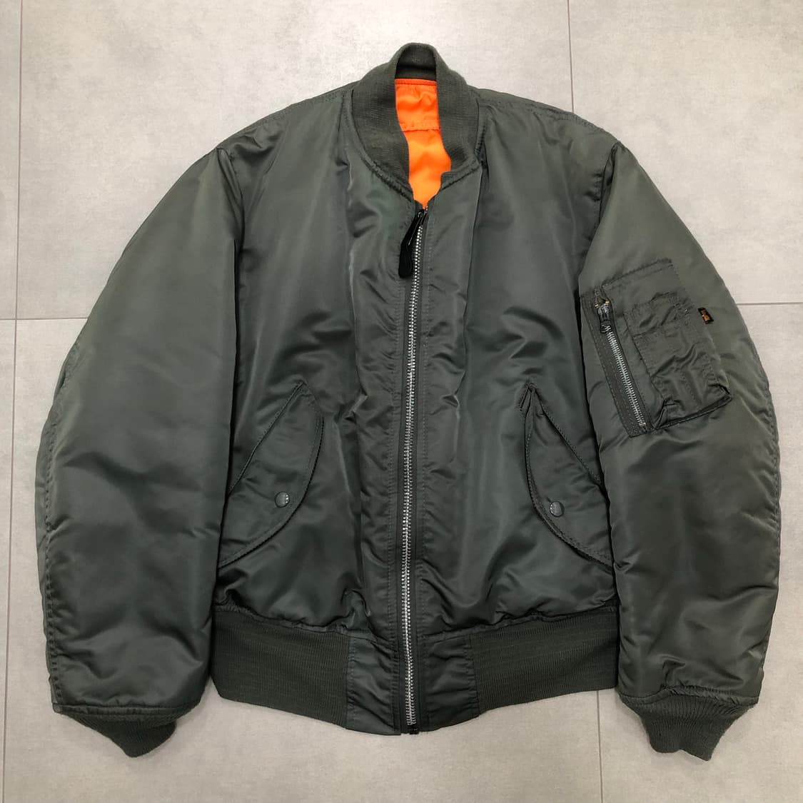 알파인더스트리 ma-1 마원 미국 usa 항공점퍼 자켓 M 상품이미지1