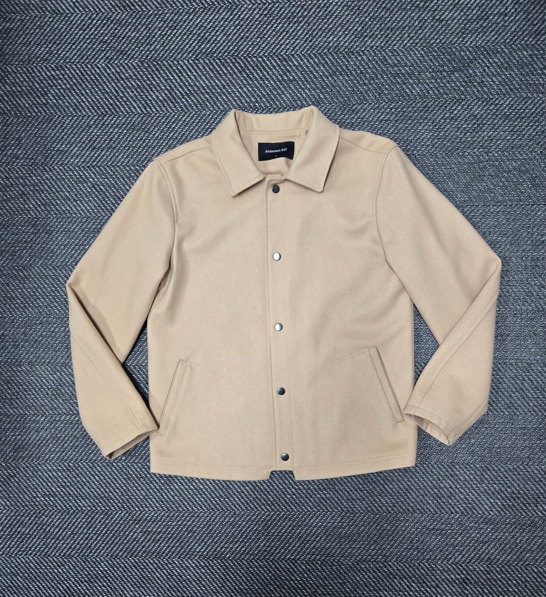 앤더슨벨 요한슨 울 코치 자켓 베이지 상품이미지2