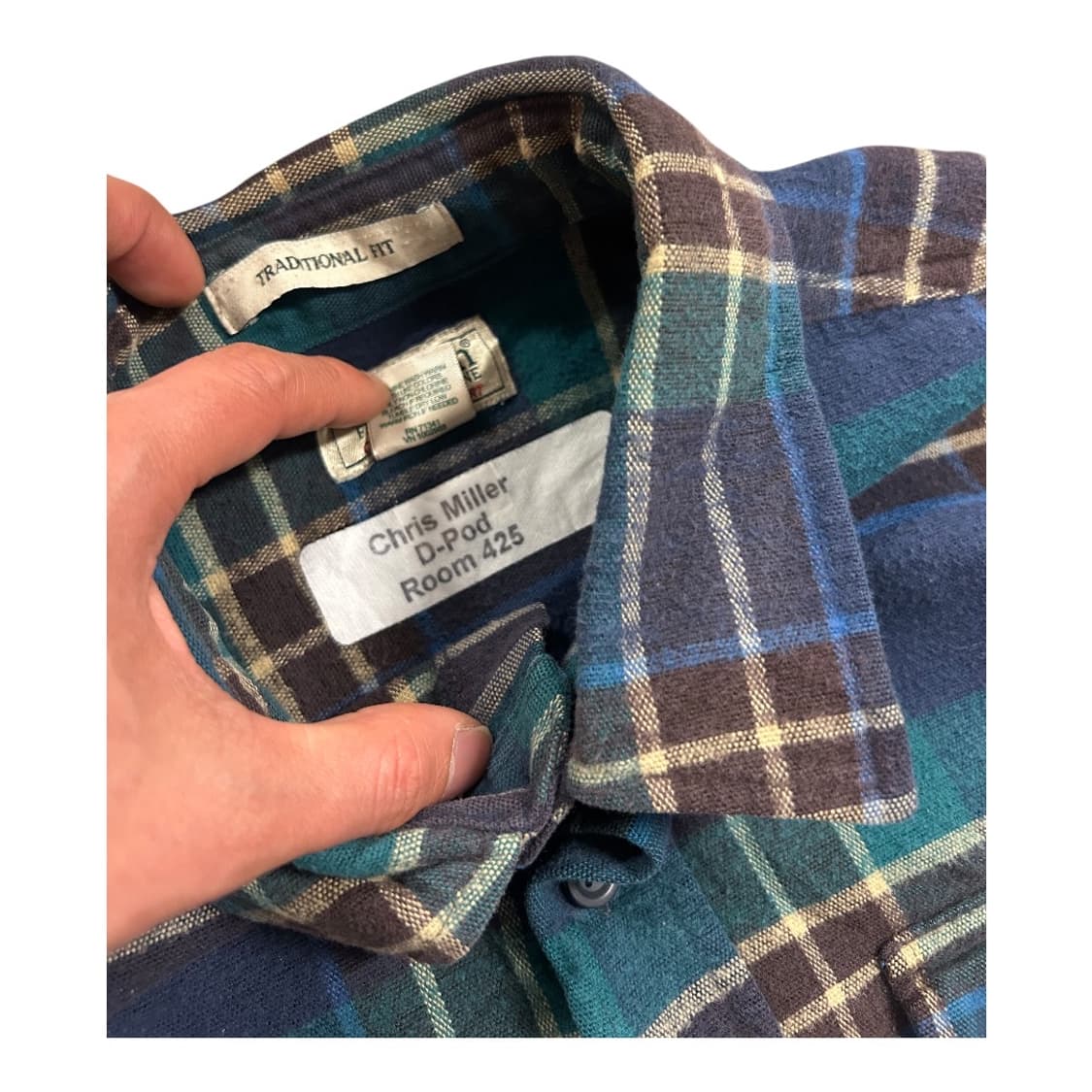 L) 엘엘빈 L.L.Bean 그린 플란넬 샤모아 체크 셔츠남방 상품이미지3