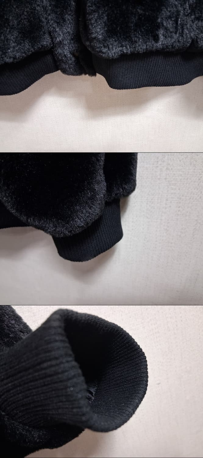 일본빈티지수입 CORISCO 친환경  브이넥 검정 모조밍크쟈켓 남성100 상품이미지6