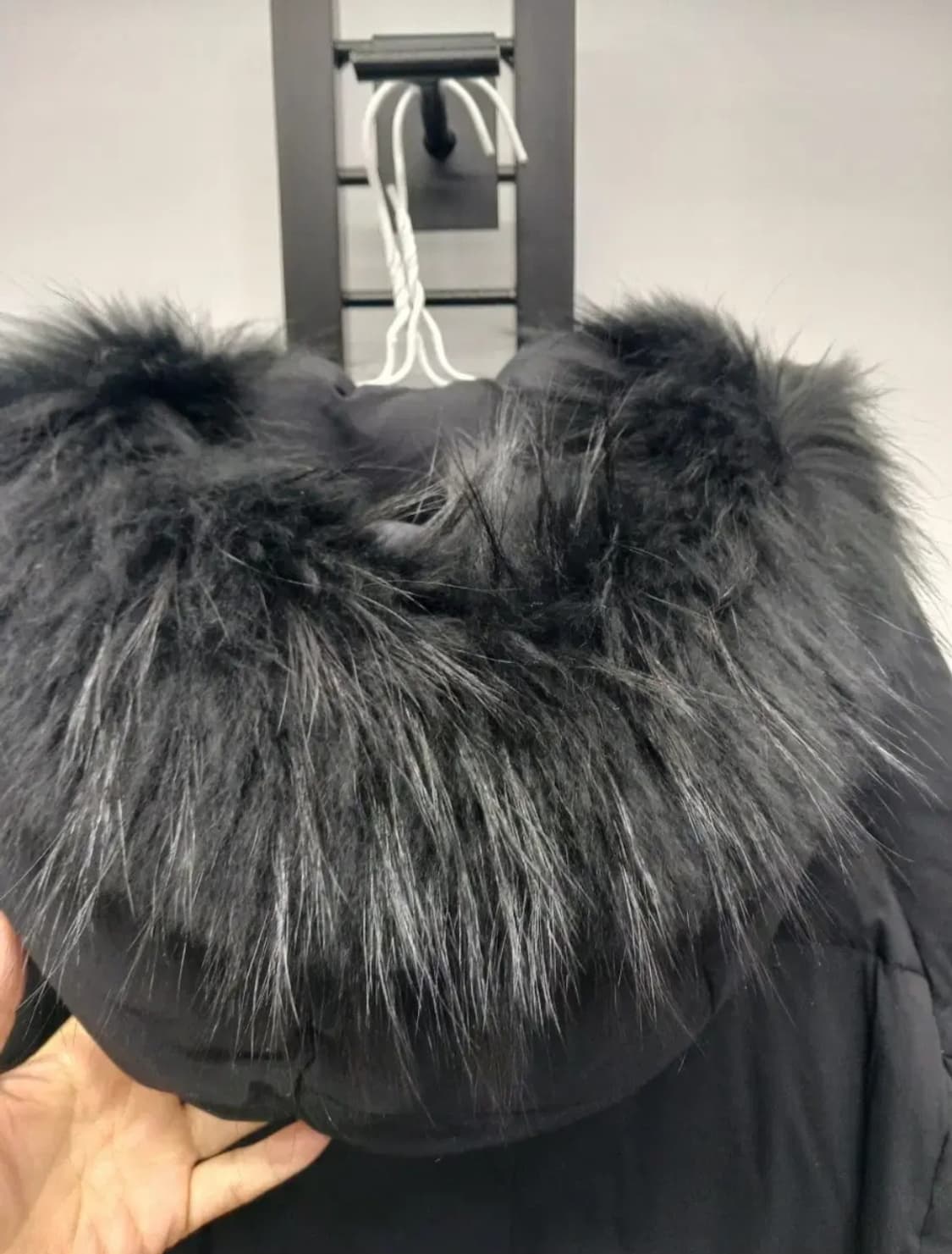 스튜디오 톰보이 덕다운 롱패딩 후드라쿤털퍼 L 상품이미지3