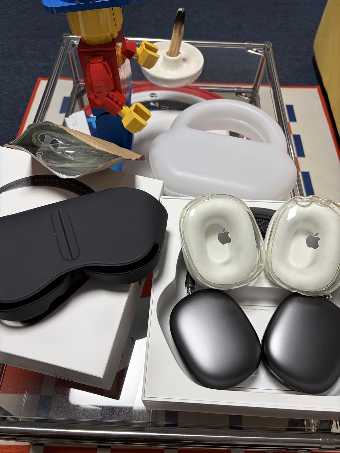 에어팟 맥스 1세대 풀박스+귀 실리콘 케이스+하드케이스 상품이미지2