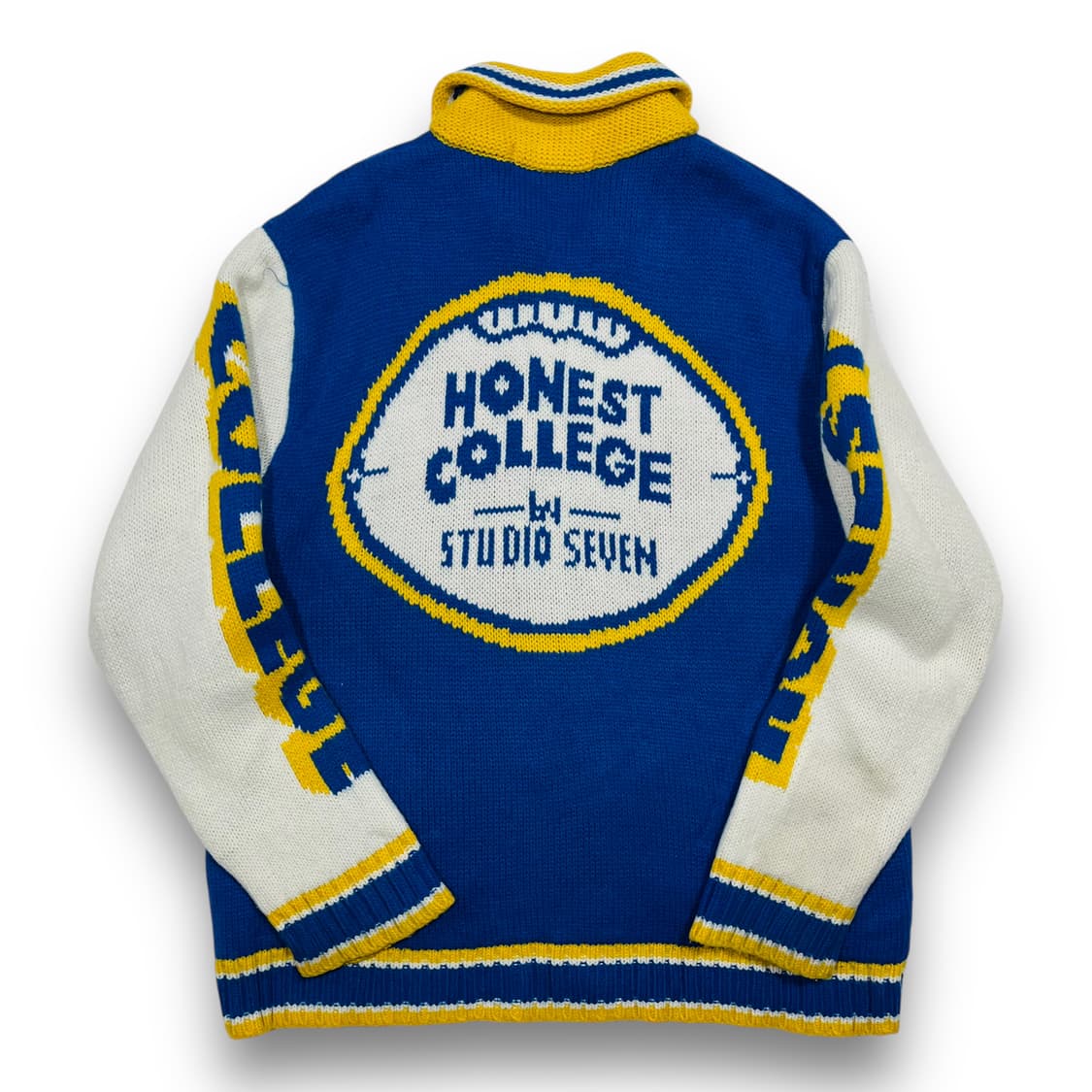 GU x 스튜디오 세븐 H 로고 빈티지 니트 집업 상품이미지3