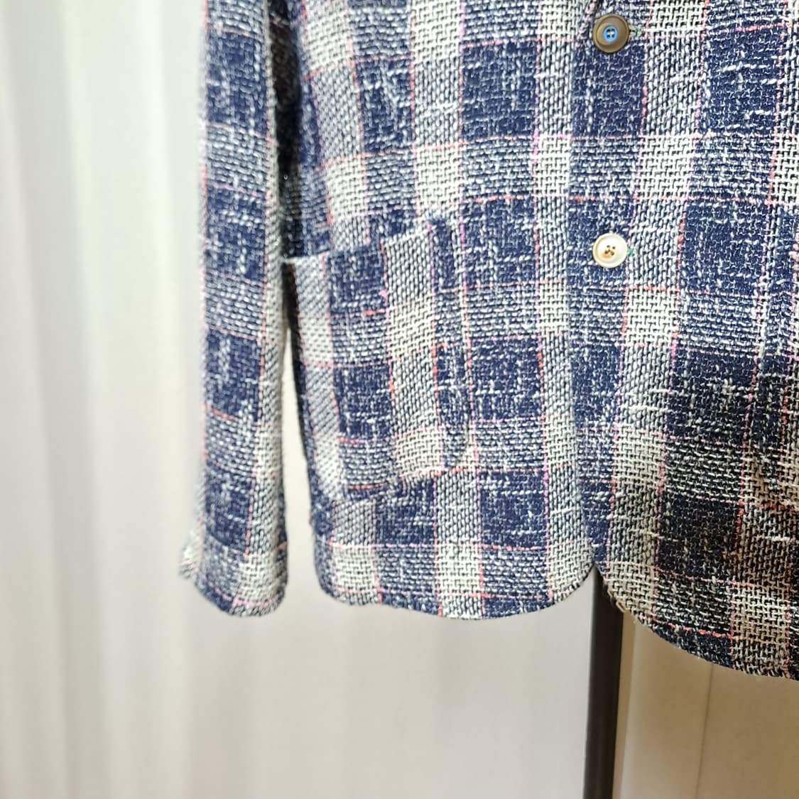 (택포) BOB 이태리정품 핸드메이드 보카시 체크블레이져 L B742 상품이미지4